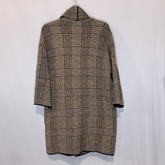 JOSEPH Ribkoff open cardigan pockets faux leather/crystals trim Women’s XS/S - Picture 2 of 10